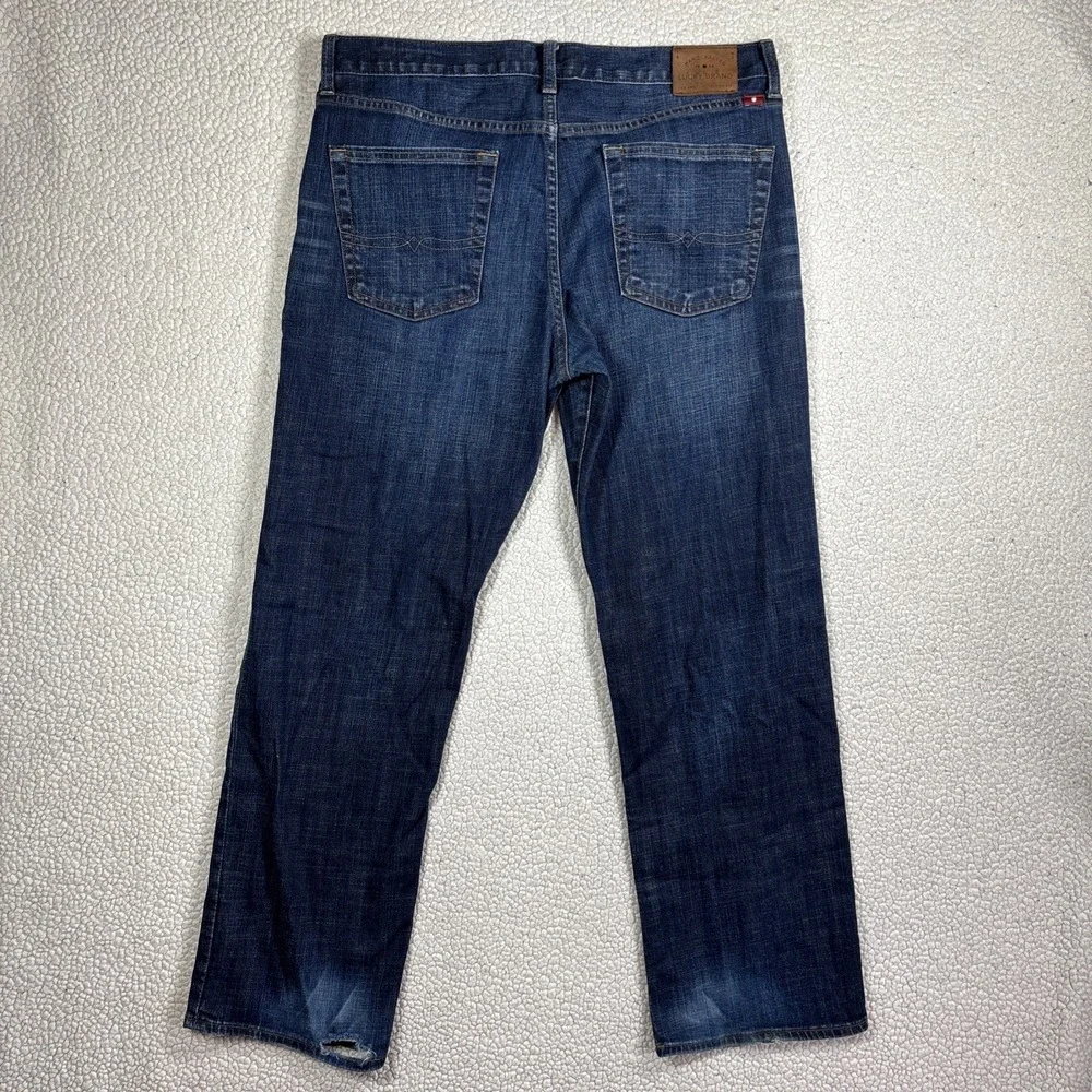 Lucky Brand 361 Vintage Straight Men W34 L30 Dark Wash Stretch Classic Fit Jeans